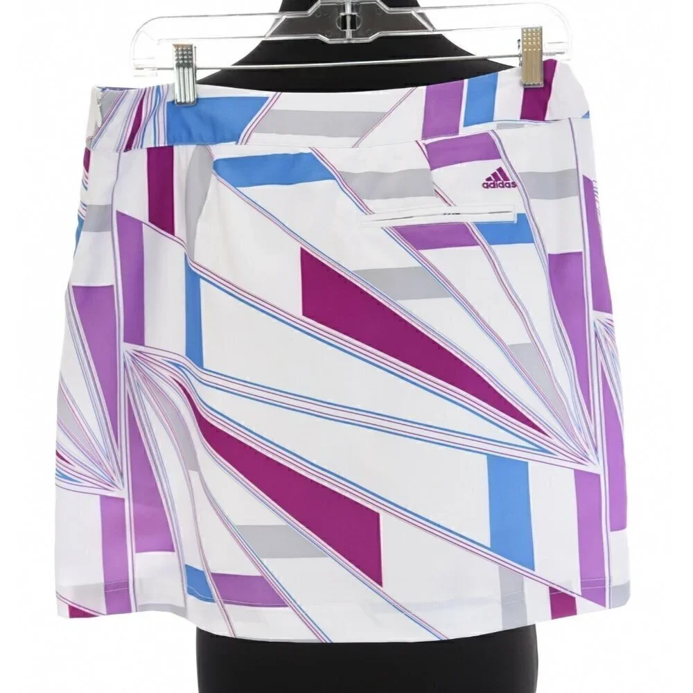 Adidas Climacool Sz 6 Geometric Print Stretch Skort Geo Tennis Golf Skirt s
